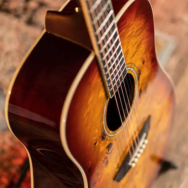 Washburn BURL D - Dreadnought - Amber Fade Electro Acoustic Guitar - Image 6