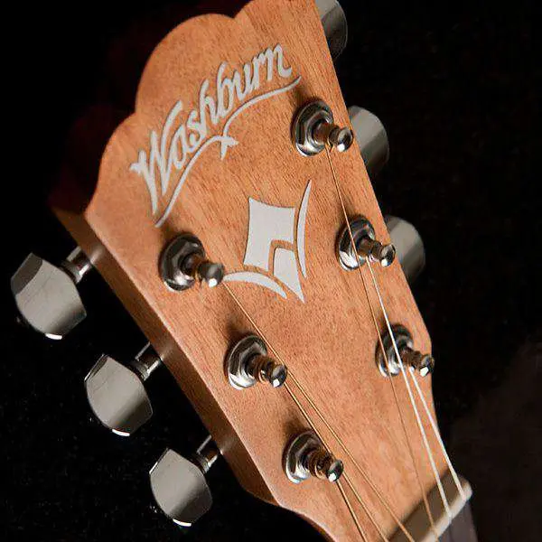 Washburn D7S - Dreadnought - Natural Acoustic Guitar - Image 6