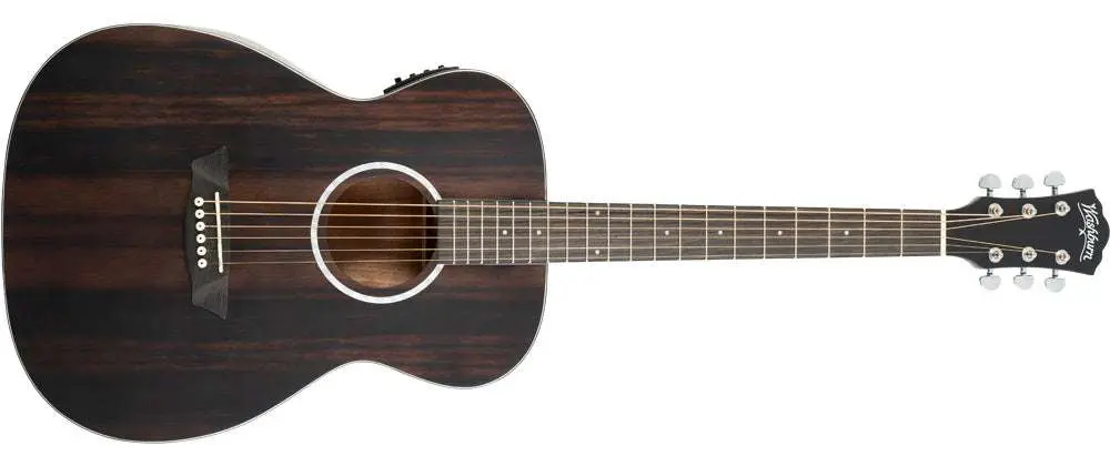 Washburn EBONY FE - Folk - Natural Matte Electro Acoustic Guitar - Image 5