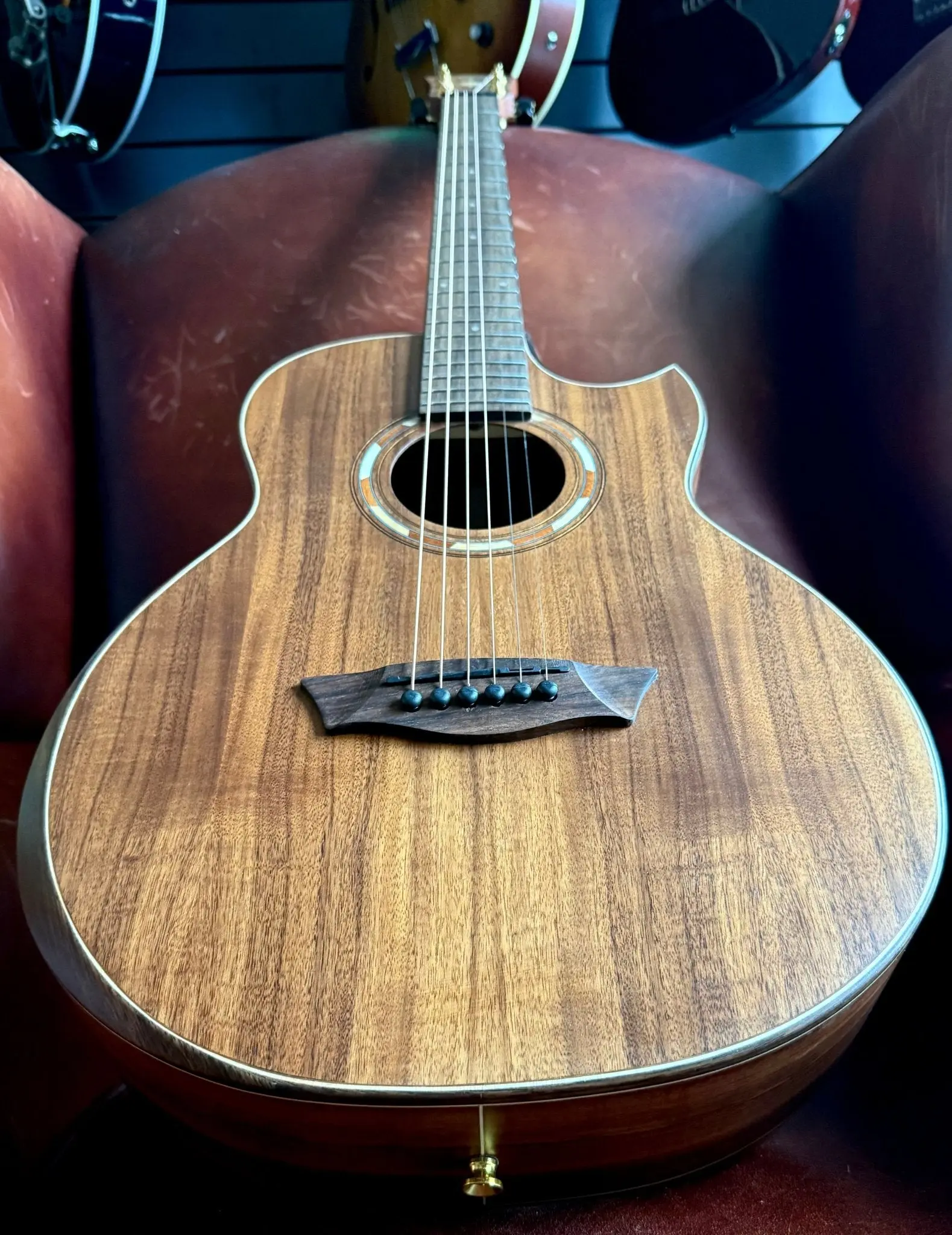 Washburn G-MINI 55 KOA - Mini/Travel - Natural Acoustic Guitar - Image 17