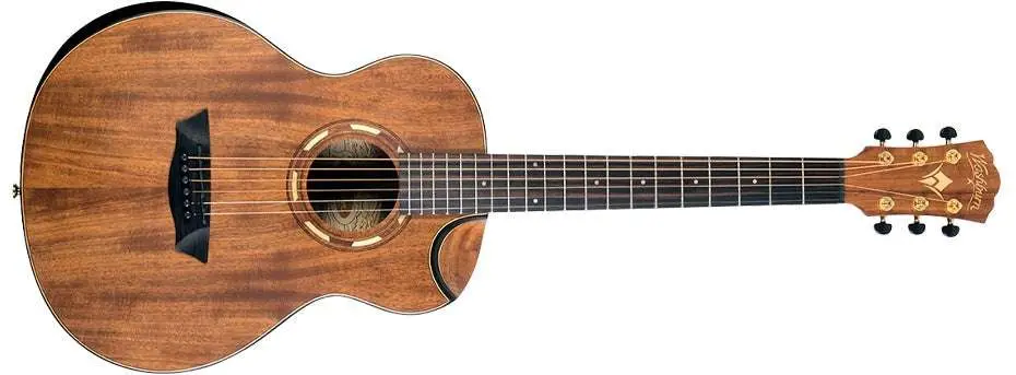 Washburn G-MINI 55 KOA - Mini/Travel - Natural Acoustic Guitar - Image 27