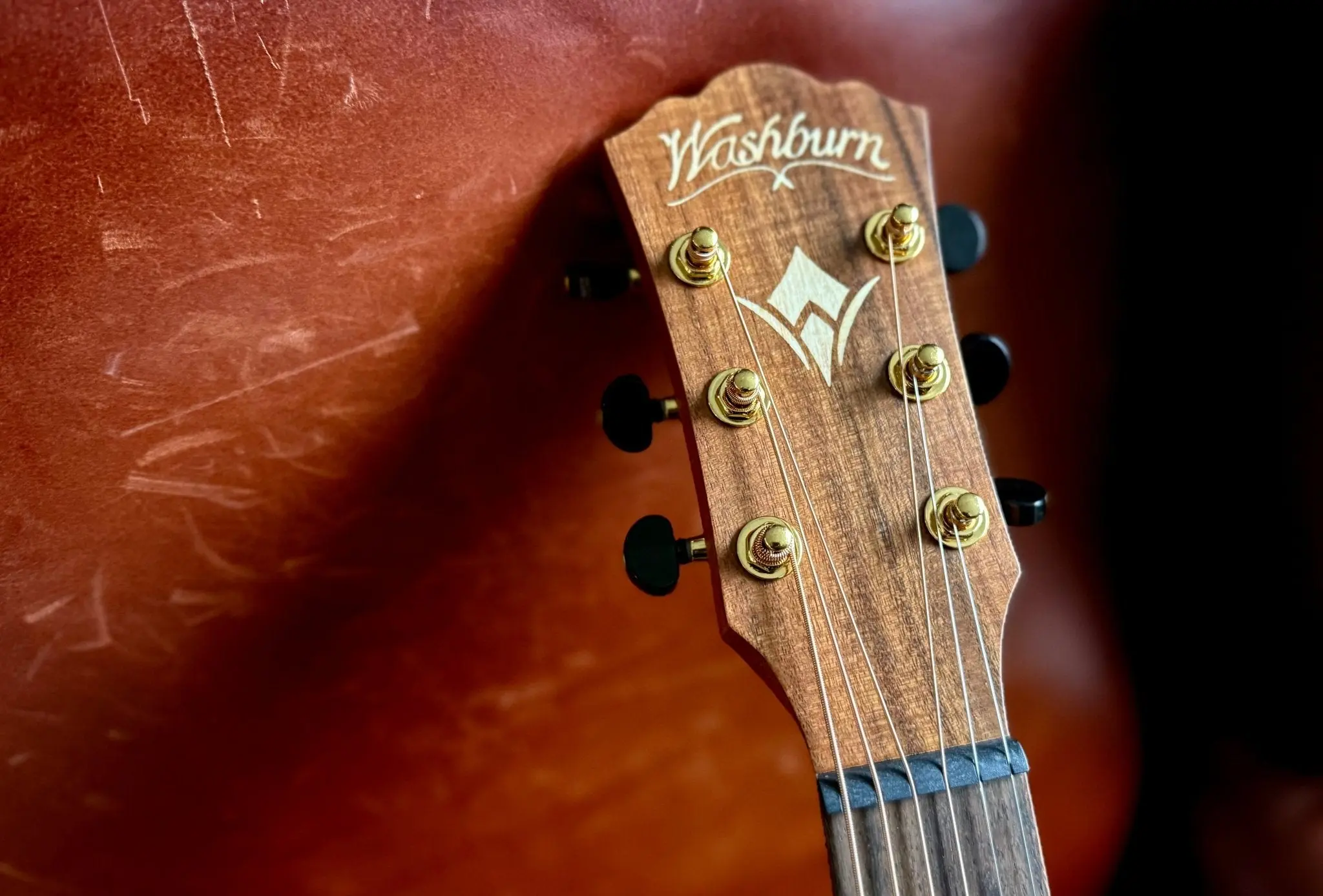 Washburn G-MINI 55 KOA - Mini/Travel - Natural Acoustic Guitar - Image 6