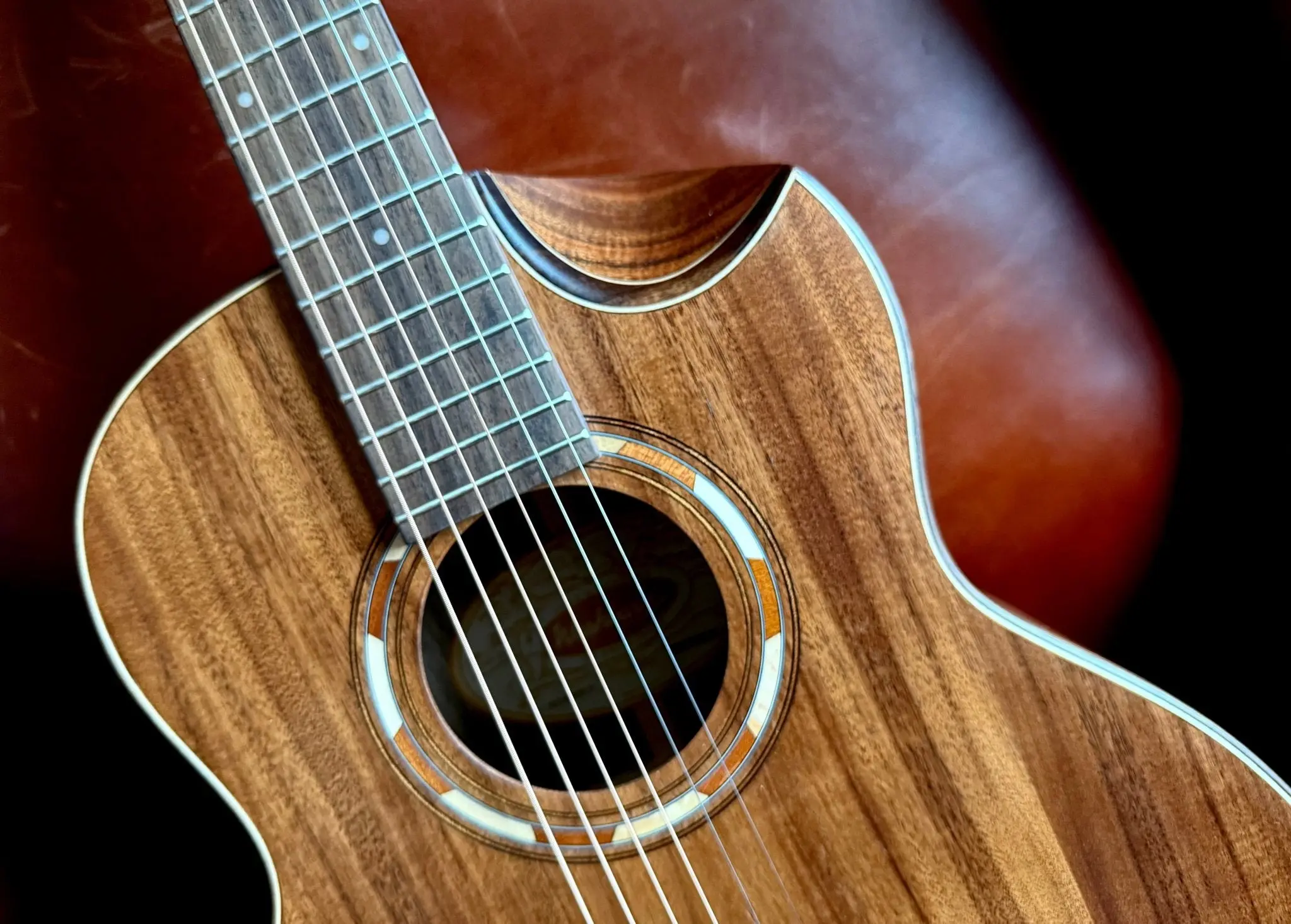 Washburn G-MINI 55 KOA - Mini/Travel - Natural Acoustic Guitar - Image 8