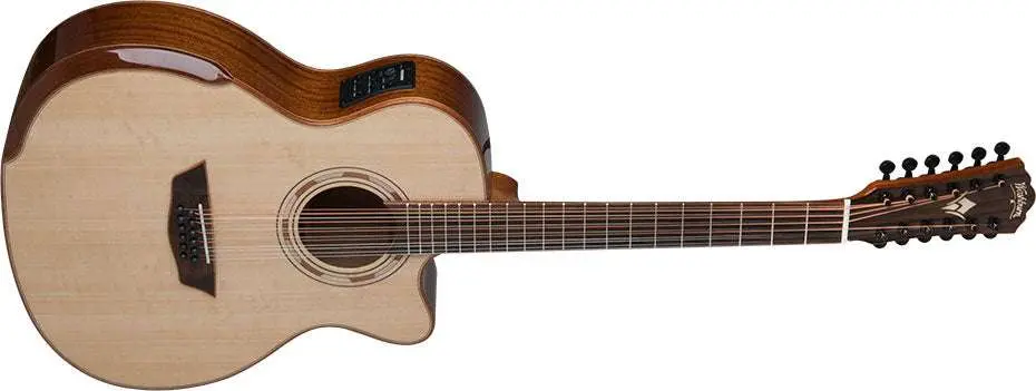 Washburn G15SCE-12 STRING - Grand Auditorium - Natural Electro Acoustic Guitar - Image 7