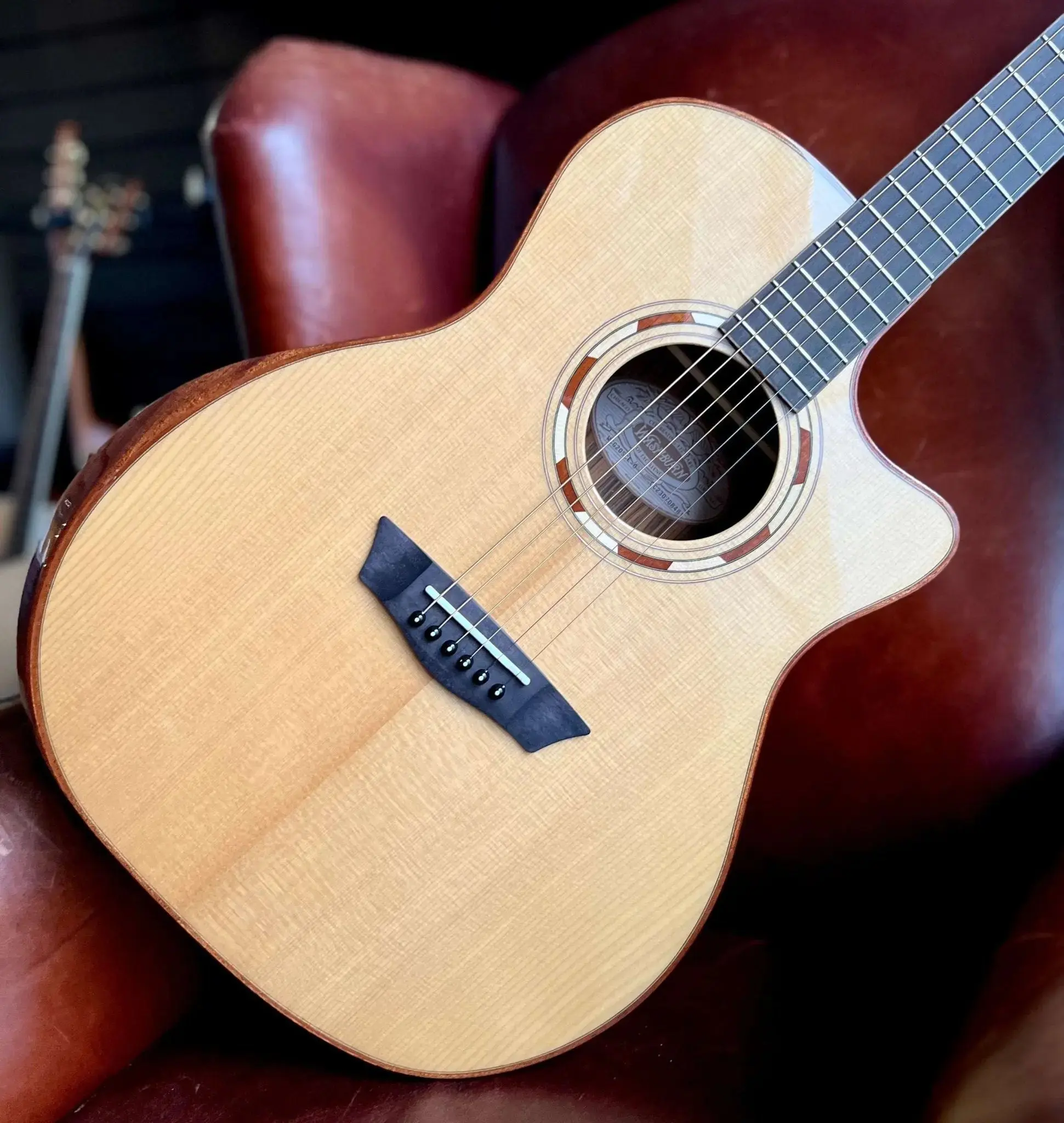 Washburn G20SCE - Grand Auditorium - Natural Electro Acoustic Guitar - Image 19
