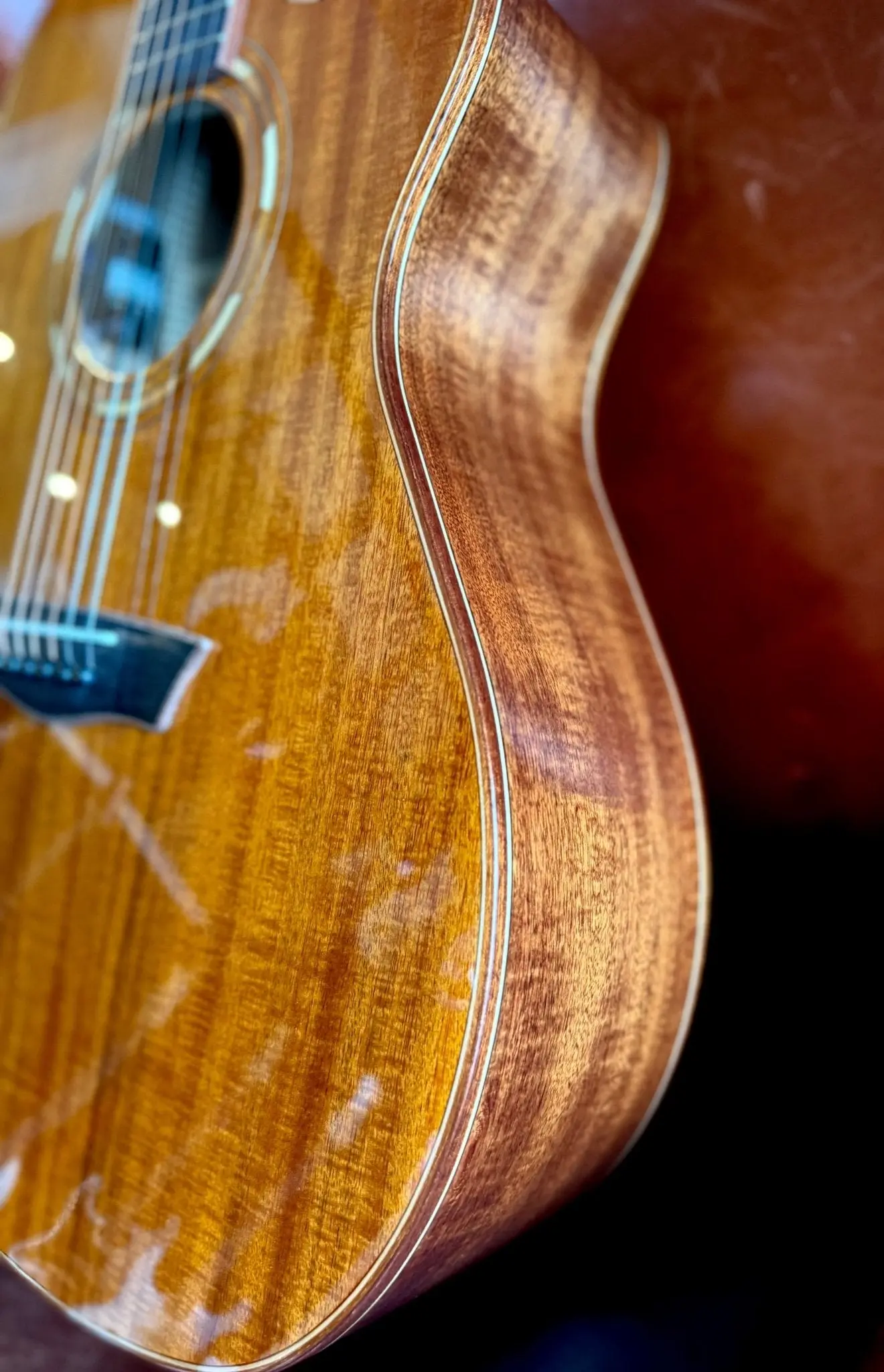Washburn G55CE KOA w/ CASE - Grand Auditorium - Natural Electro Acoustic Guitar - Image 15