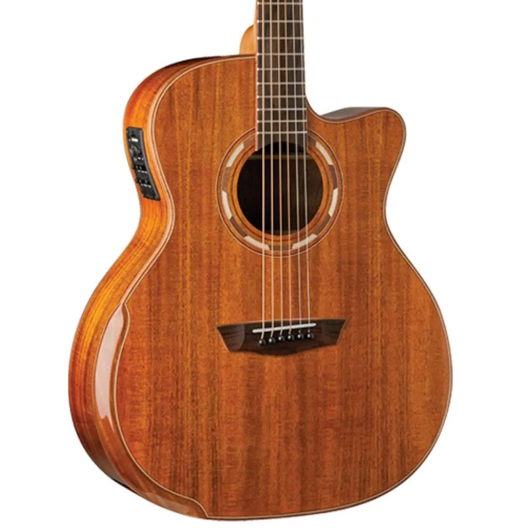Washburn G55CE KOA w/ CASE - Grand Auditorium - Natural Electro Acoustic Guitar - Image 27