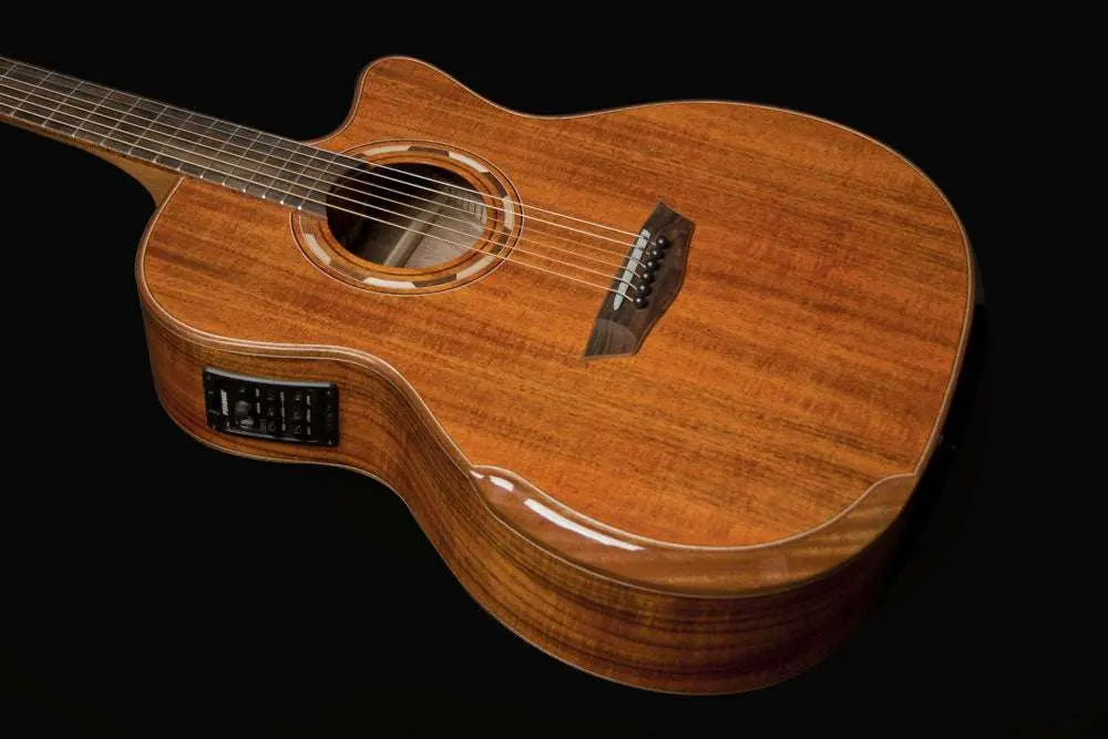 Washburn G55CE KOA w/ CASE - Grand Auditorium - Natural Electro Acoustic Guitar - Image 28