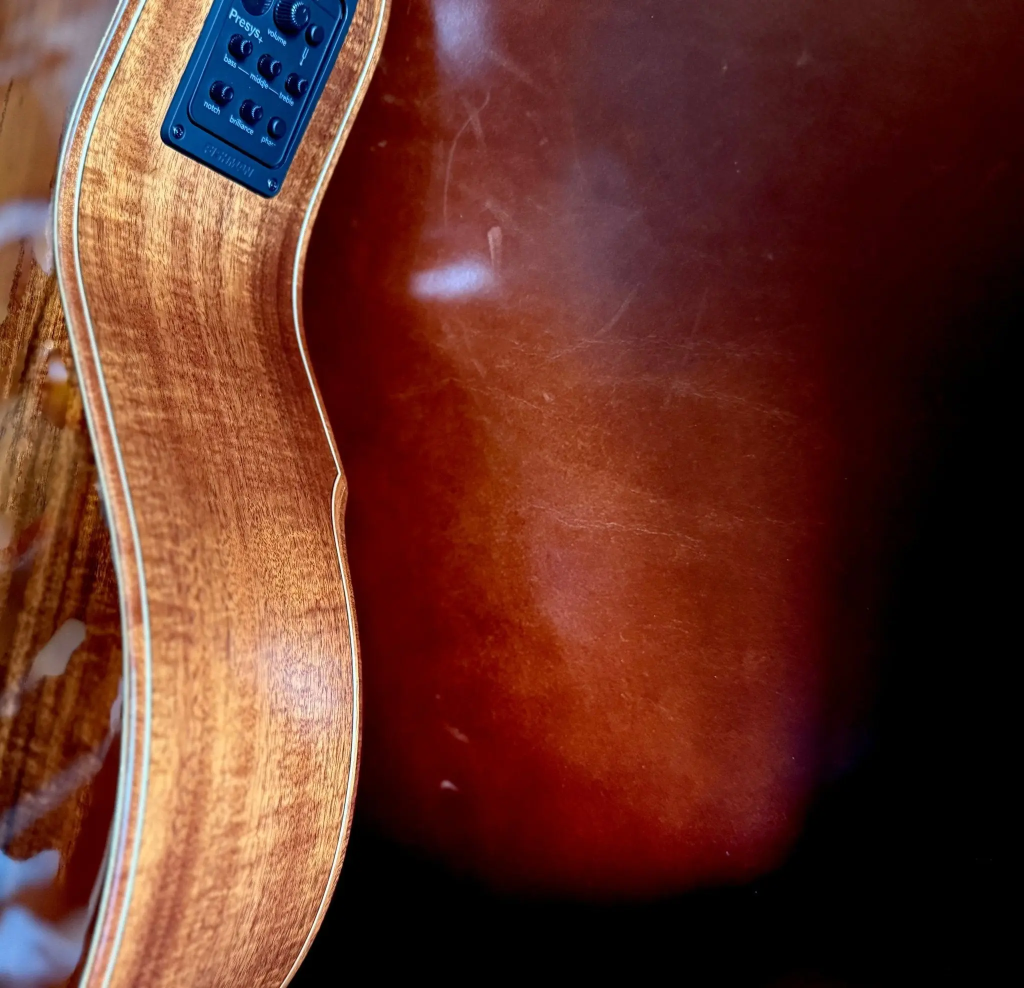 Washburn G55CE KOA w/ CASE - Grand Auditorium - Natural Electro Acoustic Guitar - Image 3