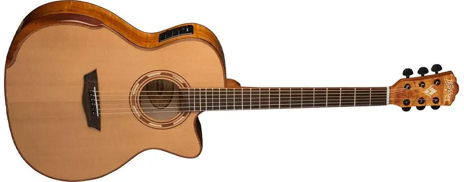Washburn G66SCE SPALT MAPLE - Grand Auditorium - Natural Electro Acoustic Guitar - Image 3
