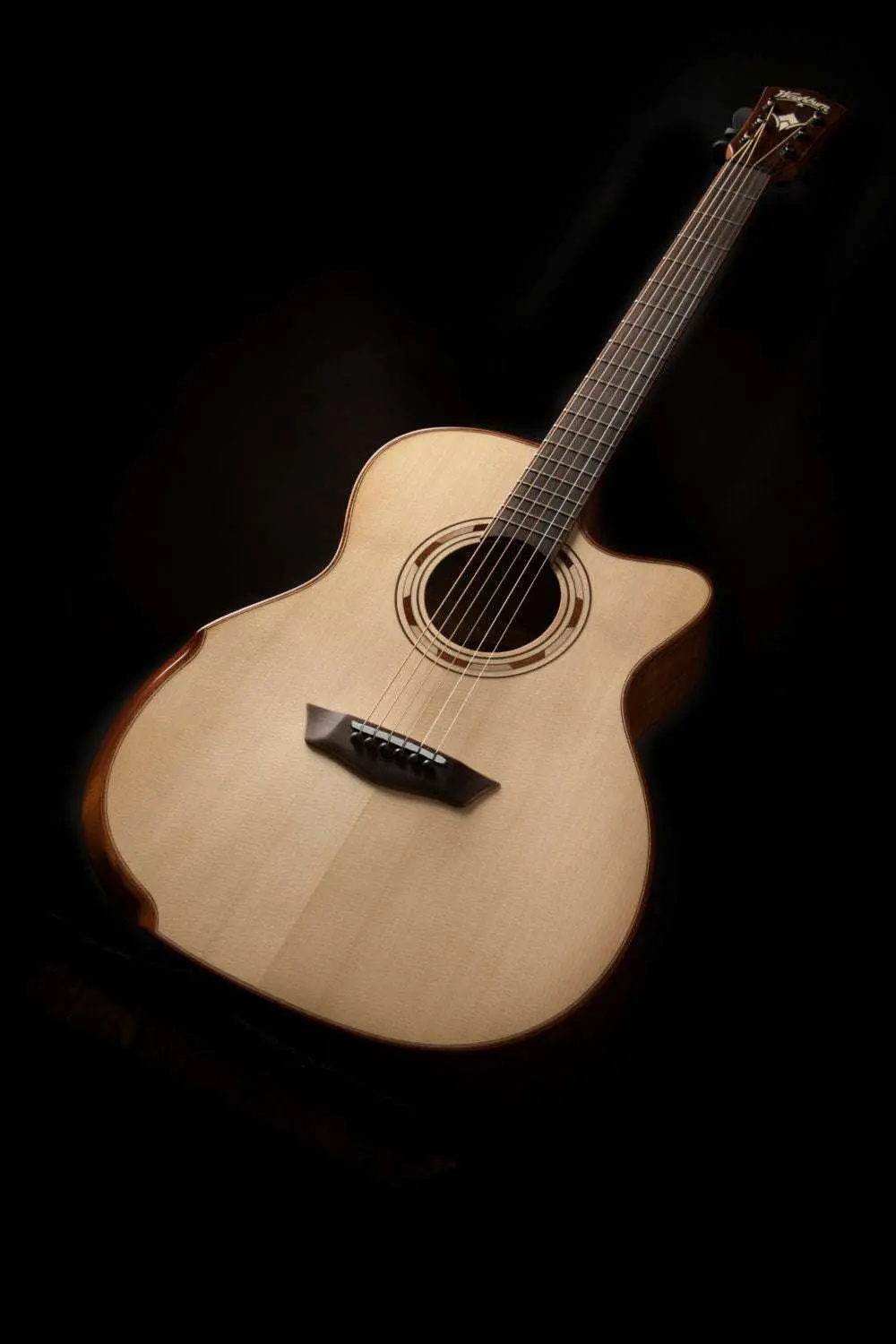 Washburn G66SCE SPALT MAPLE - Grand Auditorium - Natural Electro Acoustic Guitar - Image 6