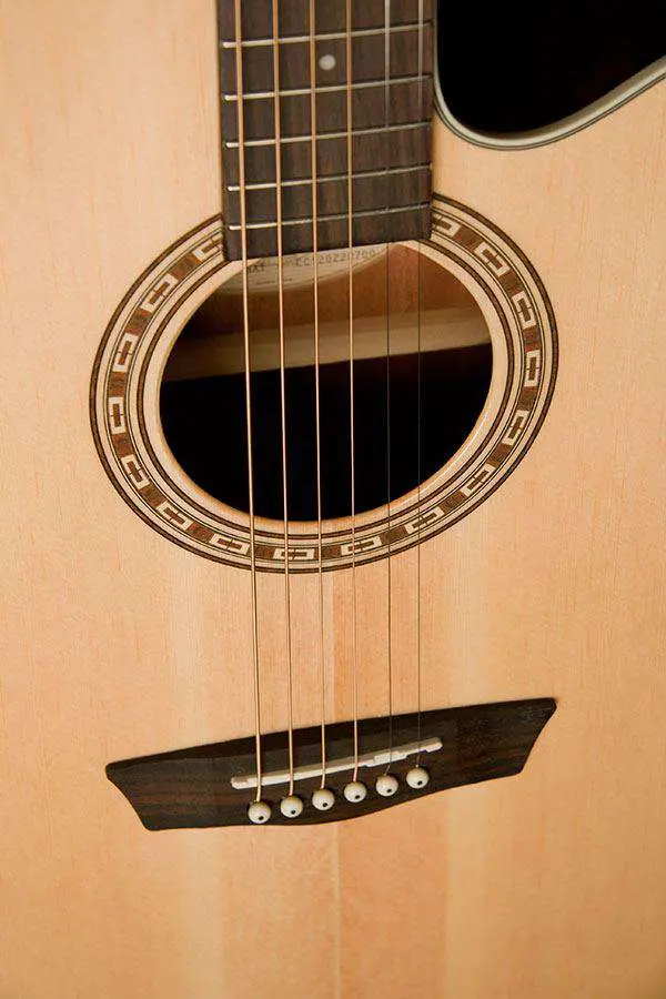 Washburn G7SCE- Grand Auditorium - Natural Electro Acoustic Guitar - Image 6