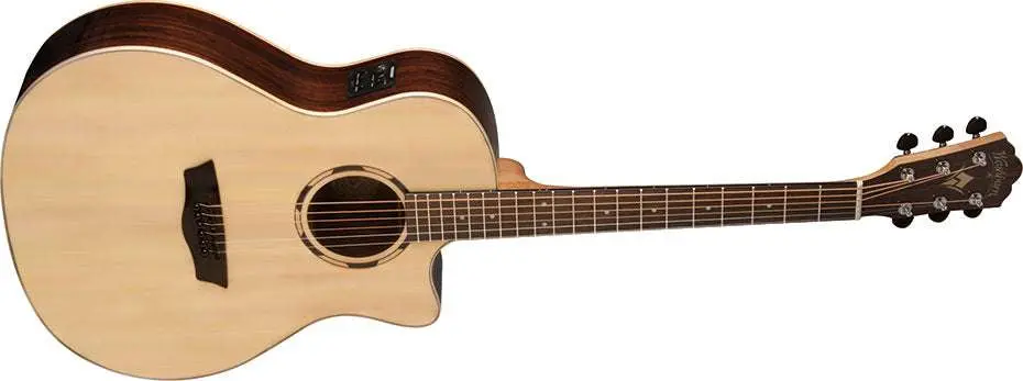 Washburn O20SCE- Orchestra - Natural Acoustic Guitar - Image 2