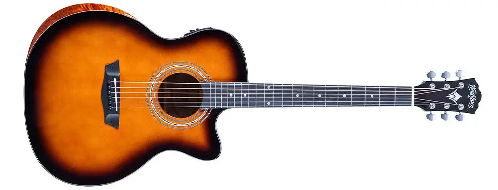 Washburn Comfort WCG10CE Electro Acoustic Guitar w' £225 Custom Pro Setup & Support Package Included - Image 9