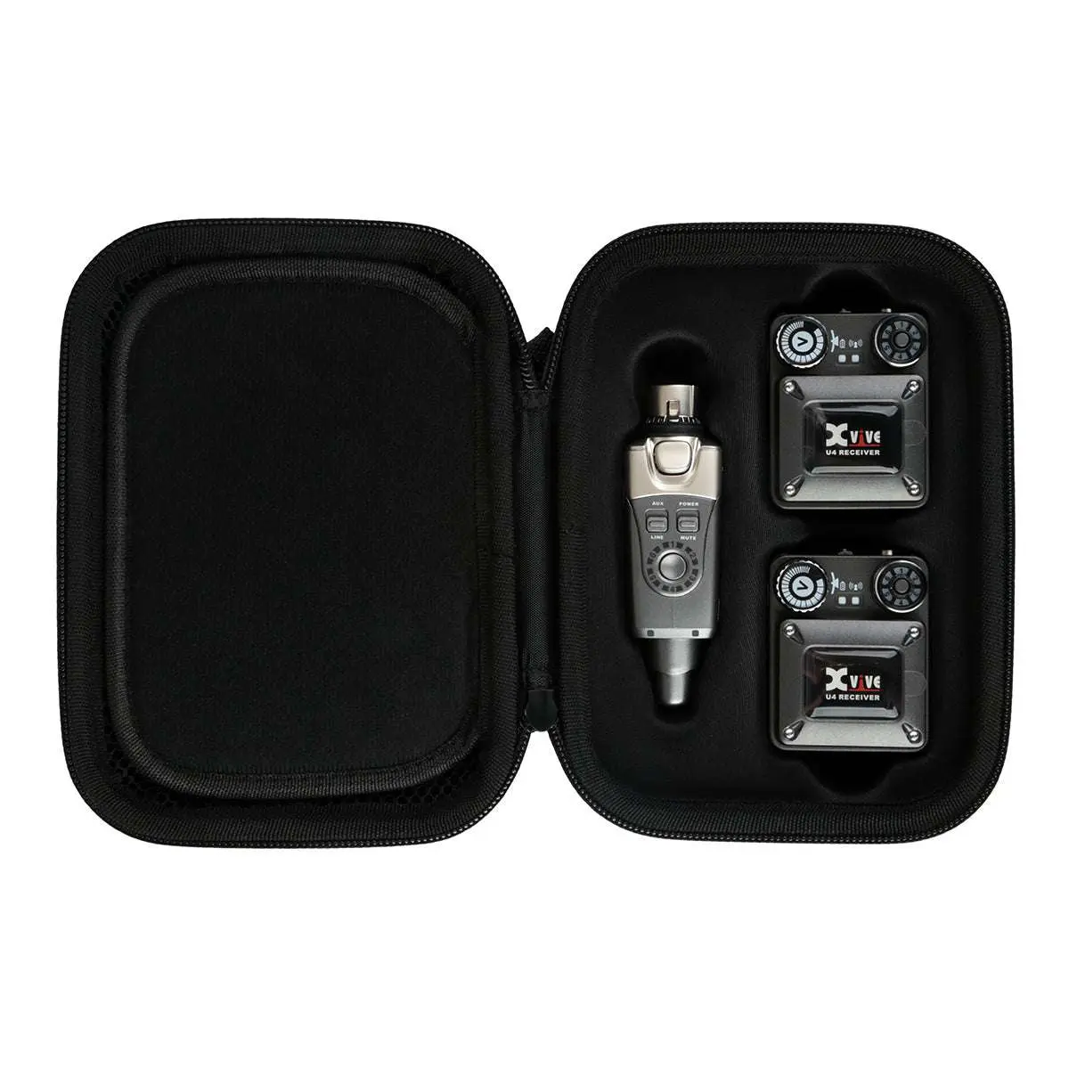 Xvive Travel Case for U4R2 In-Ear Monitor Wireless System (2 Receivers) - Image 2